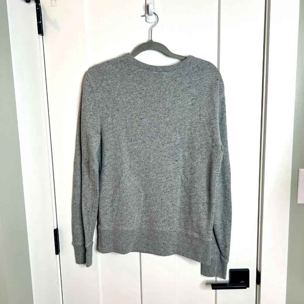 J. Crew for High Line Men's Crewneck Gray Sweatshirt Pullover Graphic Small